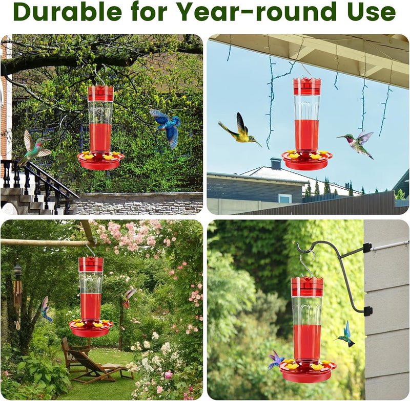 15 oz Leak-Proof Hummingbird Feeder with Ant Moat
