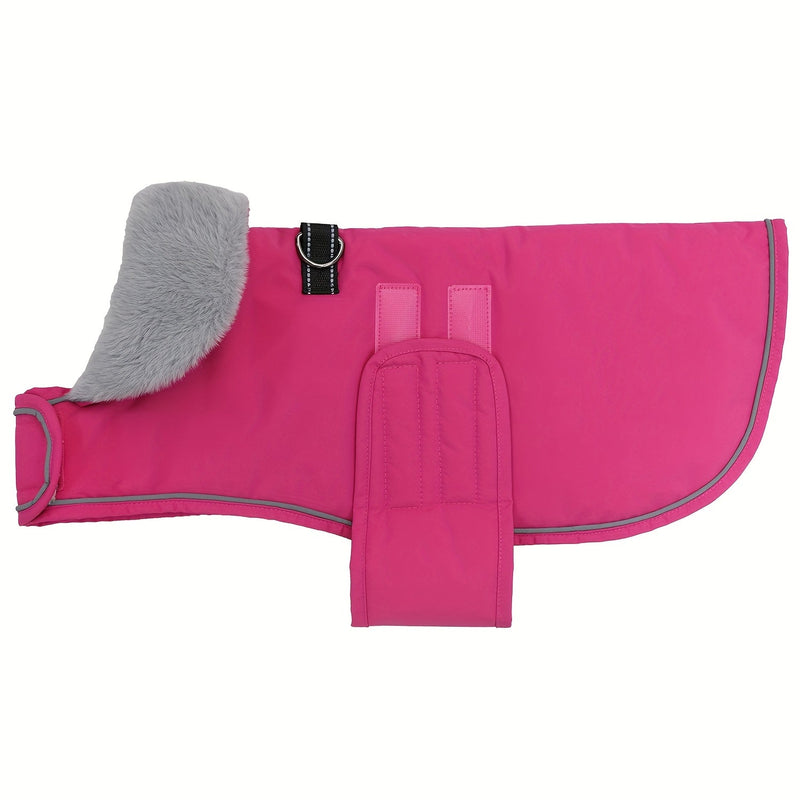 Dog coat with warm lining for various dog breeds for winter use
