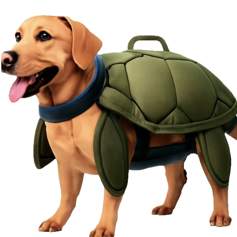 Turtle Dog Life Jacket for Safe Swimming and Water Activities