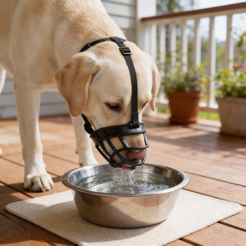 Adjustable Dog Muzzle with Breathable Mesh for Safe Daily Use