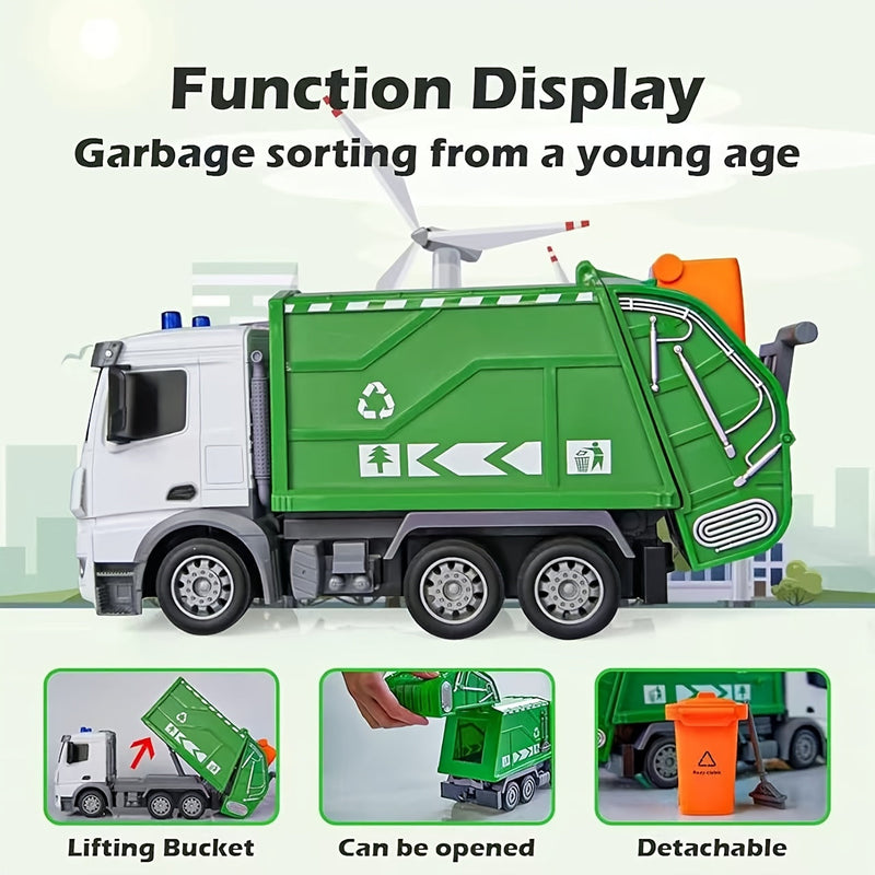 EcoTruck RC Garbage Truck - Realistic Toy Truck with Lights & Sounds
