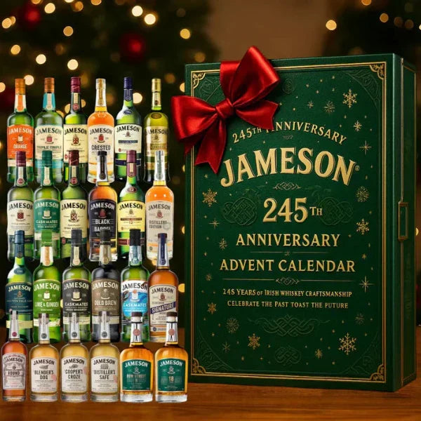 Advent Calendar with Beverage-Themed Acrylic Decorative Ornaments
