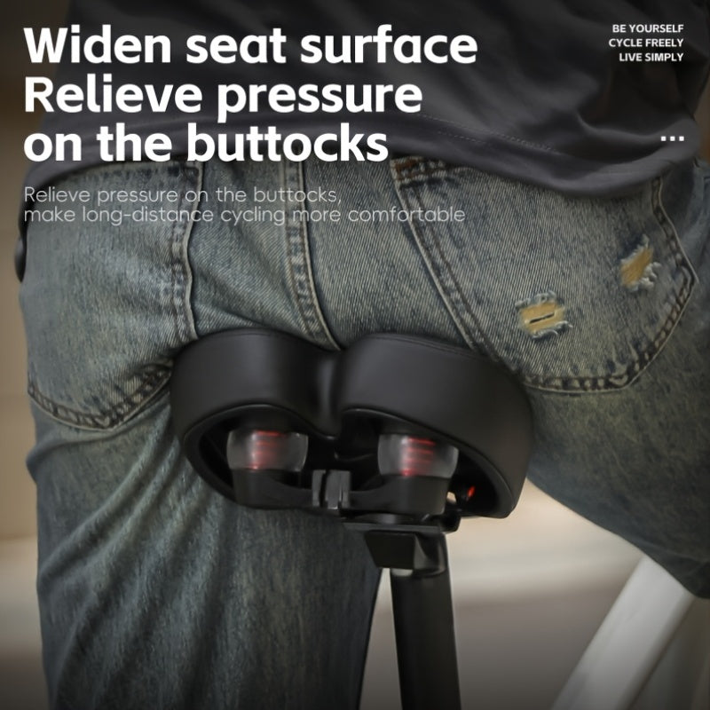 Inflatable Bicycle Saddle with Air Cushion for Comfort During Long Rides