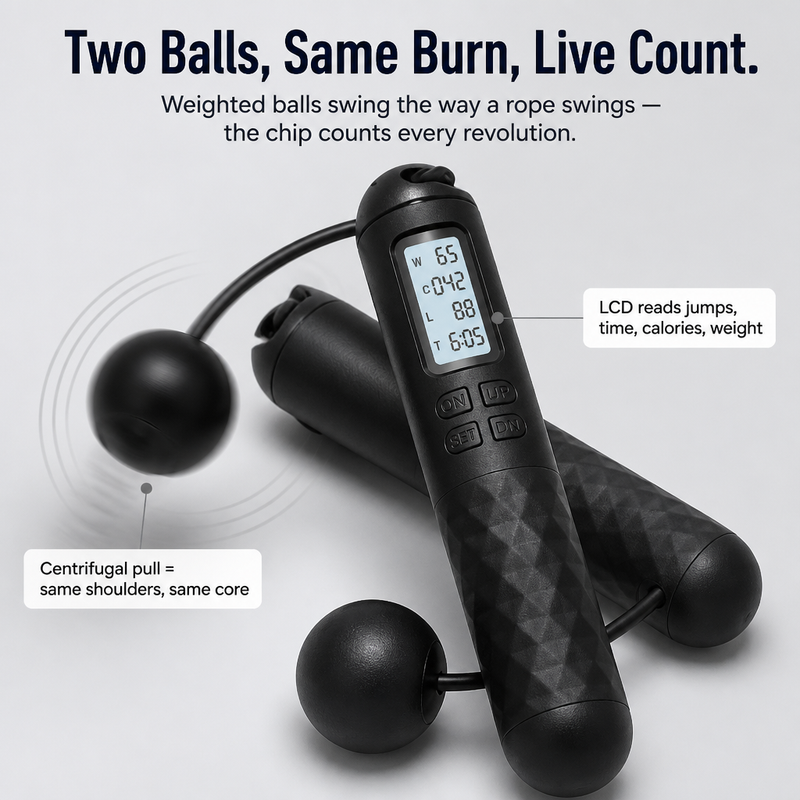 Digital Cordless Jump Rope with LCD Counter
