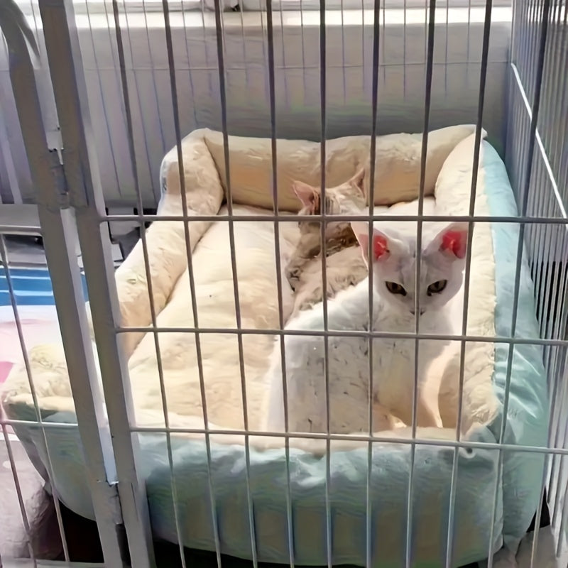 Soft Cat and Dog Bed for Small Pets with Comfortable Plush Edge