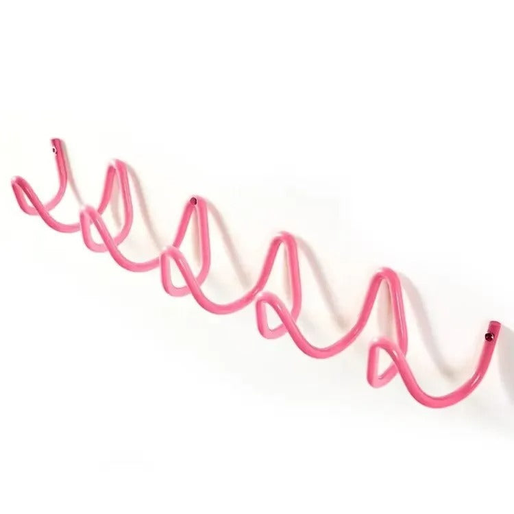 Modern Wavy Wall Coat Rack – Stylish Wall Coat Rack with Multiple Hooks