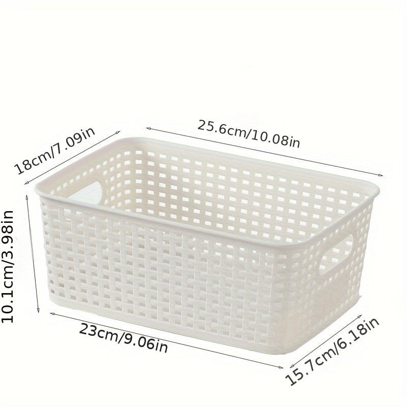 Plastic Woven Storage Baskets Set – Practical, Lightweight and Versatile in Use