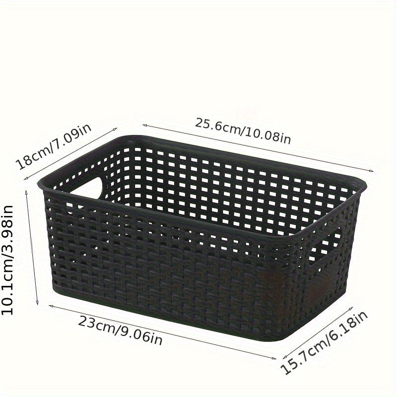 Plastic Woven Storage Baskets Set – Practical, Lightweight and Versatile in Use