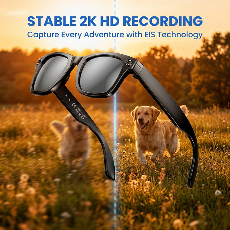 AI Smart Camera Glasses with Voice Control & HD Recording