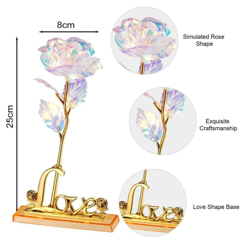 Holographic Galaxy Rose with Gift Box