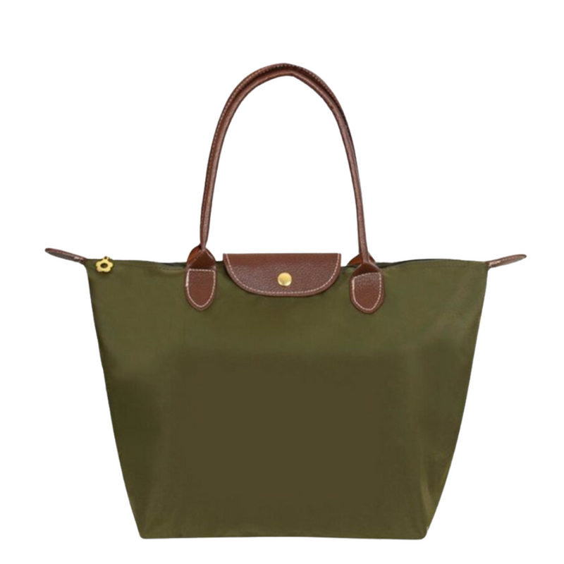 Luxury Leather Tote Bag for Women – Large Shoulder Bag with Zipper