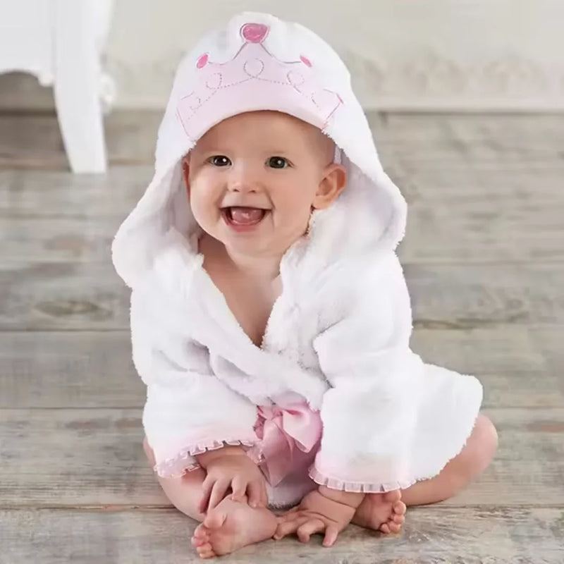 Hooded Animal Bathrobe for Babies and Toddlers