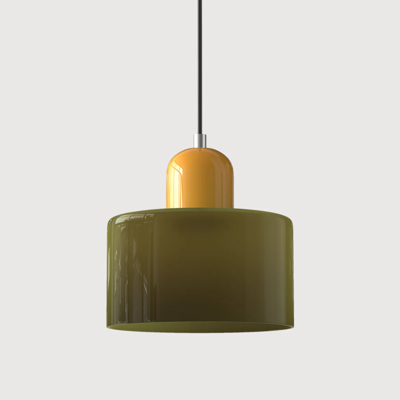 Retro Pendant Lamp with Glass Shade and Adjustable Cord for a Warm Atmosphere
