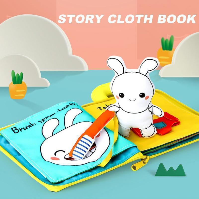 3D Interactive Early Learning Soft Cloth Book