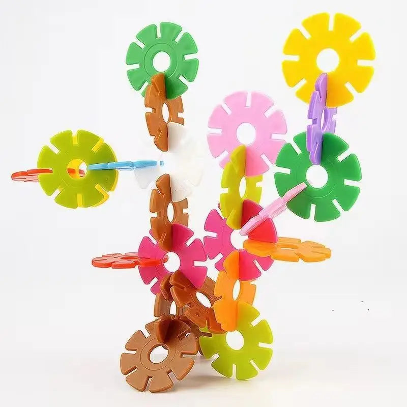Colourful Interlocking Building Discs for Creative Play