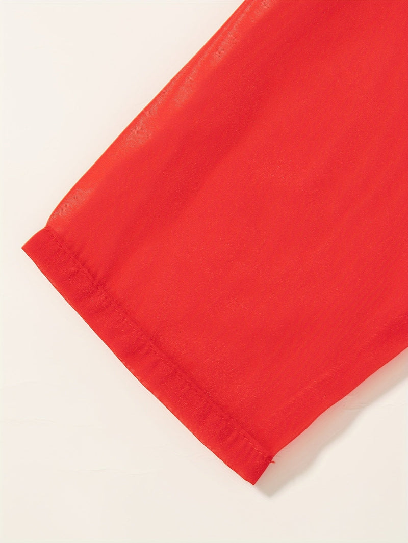 Lightweight Girls' Summer Set with Blouse and Shorts