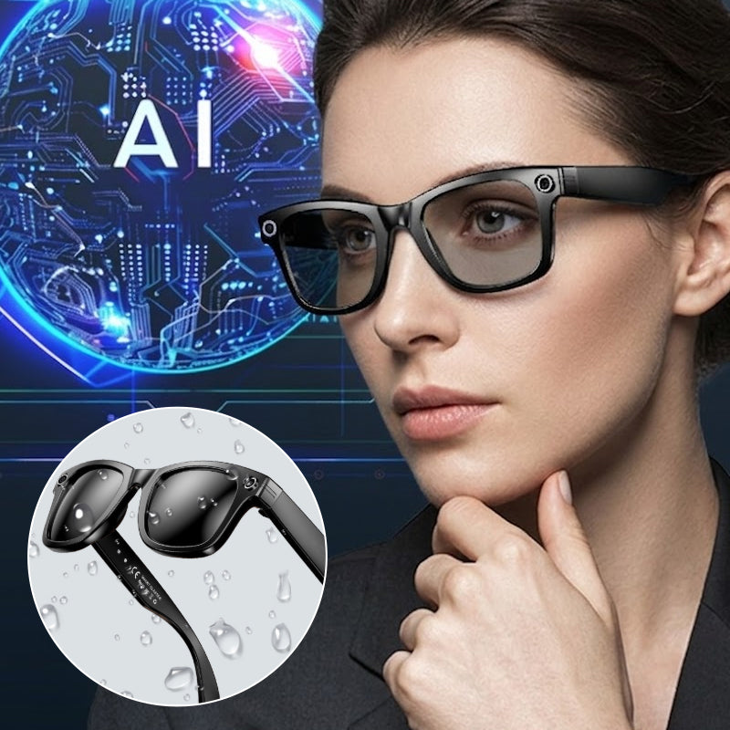AI Smart Camera Glasses with Voice Control & HD Recording