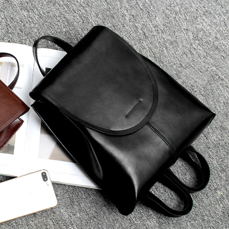 Minimalist Vegan Leather Backpack for Daily Use and Work