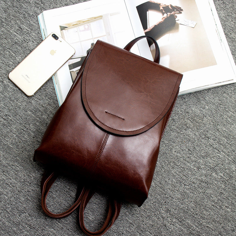 Minimalist Vegan Leather Backpack for Daily Use and Work
