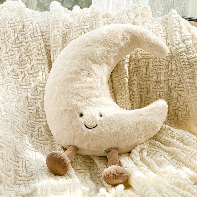 Soft Sun and Moon Cushions for Children's Rooms and Cosy Interior Decoration