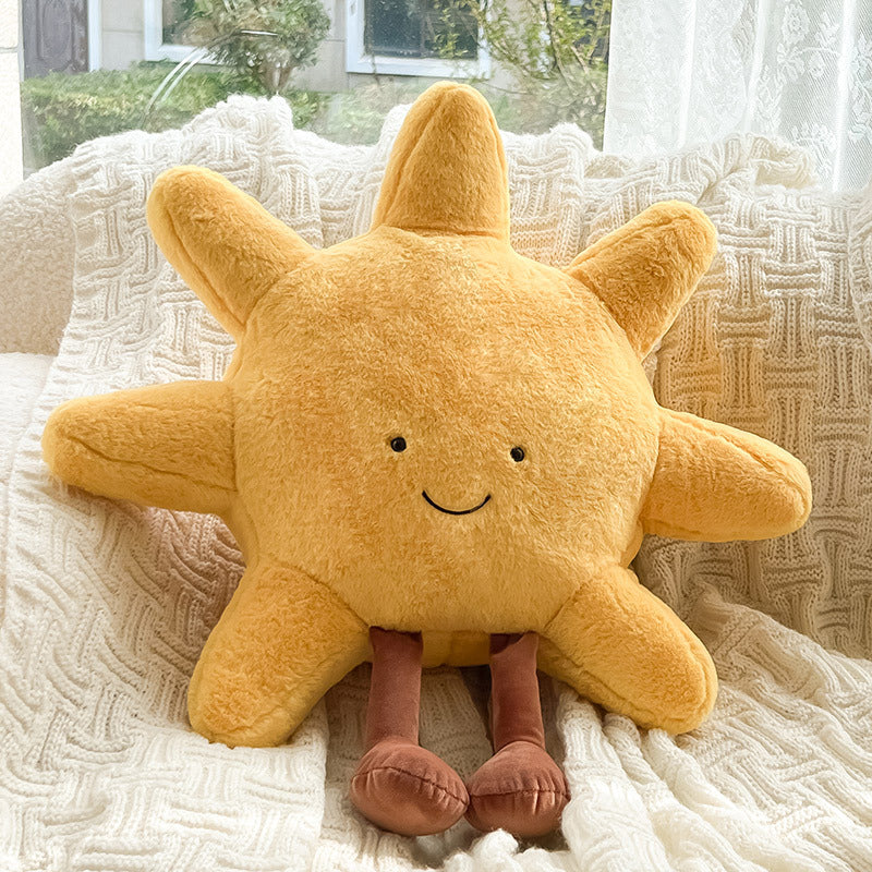 Soft Sun and Moon Cushions for Children's Rooms and Cosy Interior Decoration