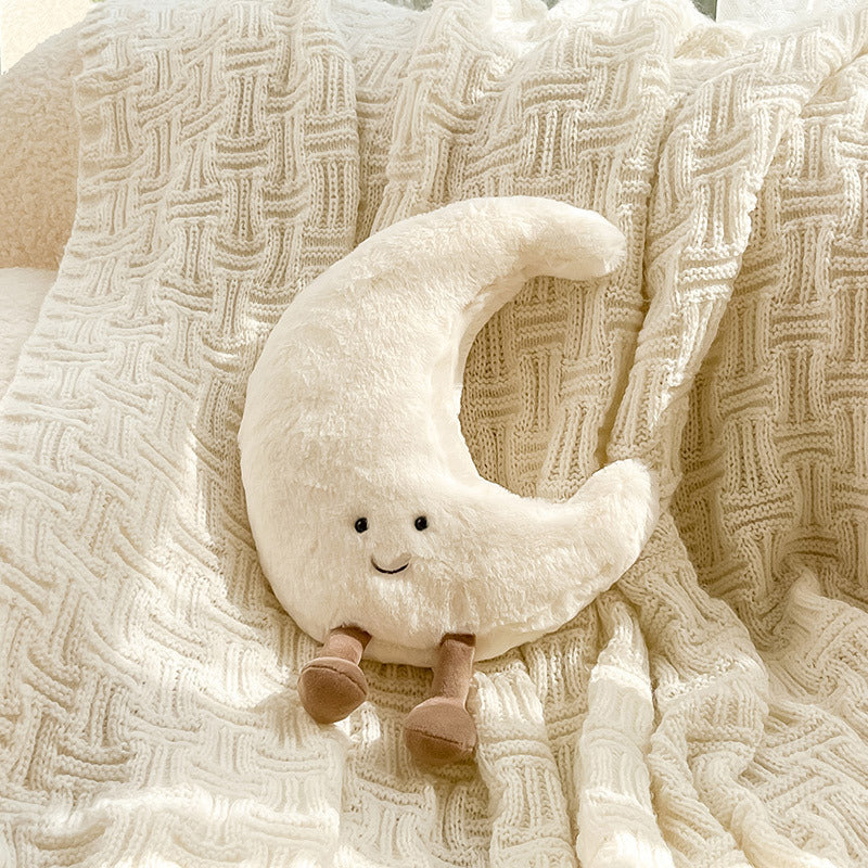 Soft Sun and Moon Cushions for Children's Rooms and Cosy Interior Decoration