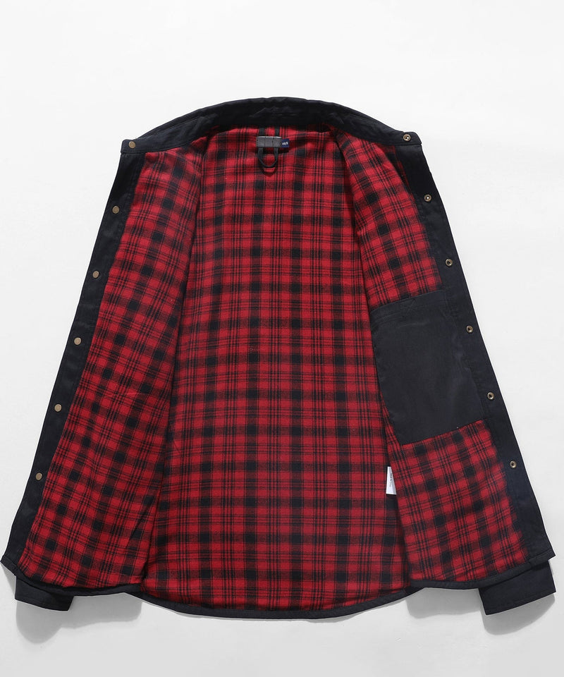 Versatile Men's Jacket with Insulated Flannel Lining – Functional and Reliable