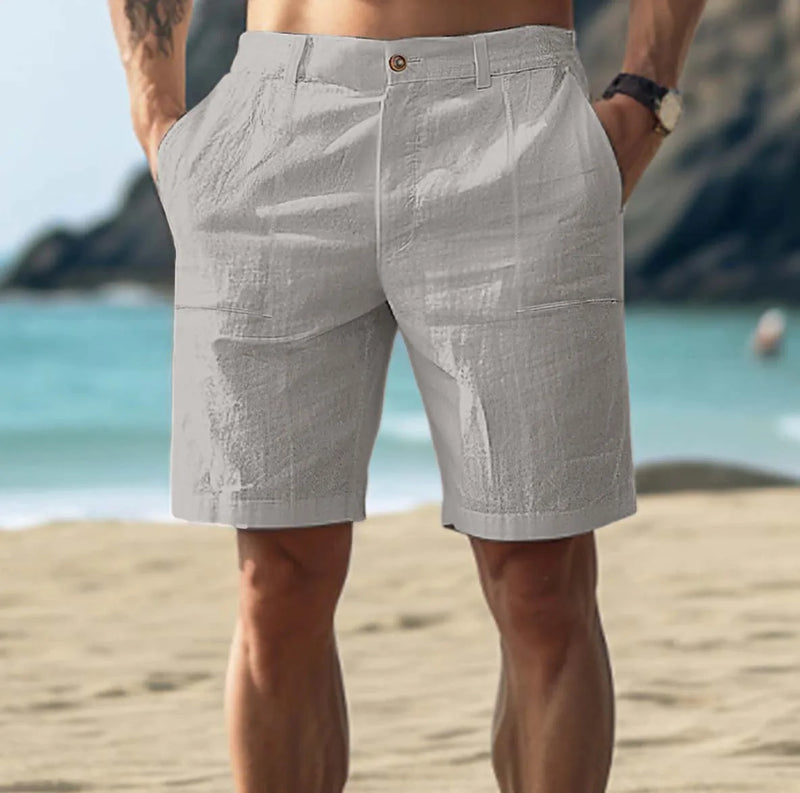 Men's Linen Shorts with Comfortable Fit for Warm Summer Days