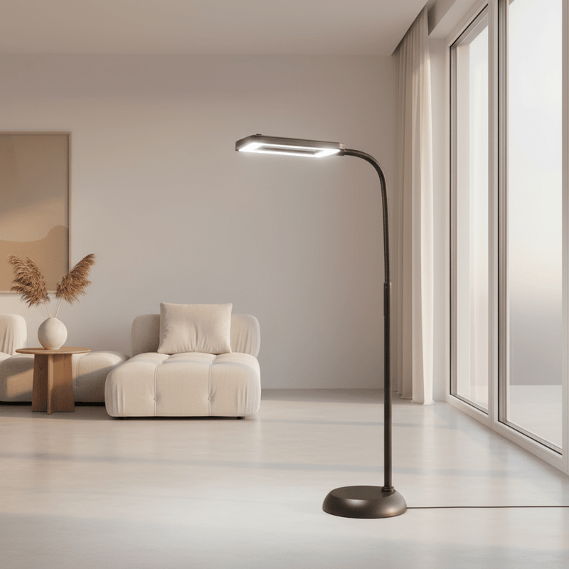 Standing Magnifying Lamp with LED Lighting and Large Magnification Area