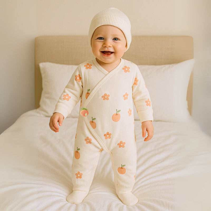 Baby Jumpsuit for Boys and Girls with Cute Animal Pattern