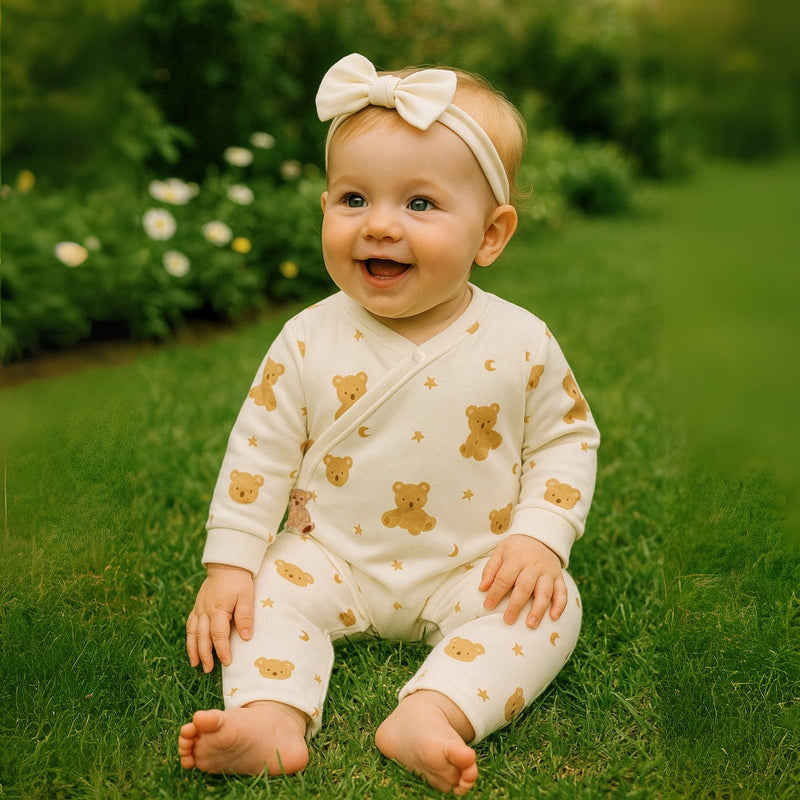 Baby Jumpsuit for Boys and Girls with Cute Animal Pattern