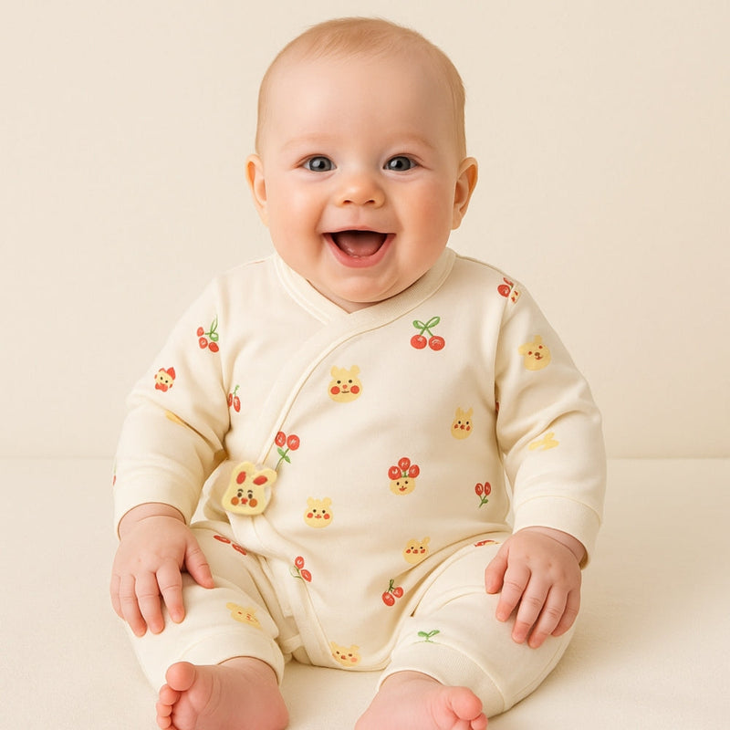 Baby Jumpsuit for Boys and Girls with Cute Animal Pattern