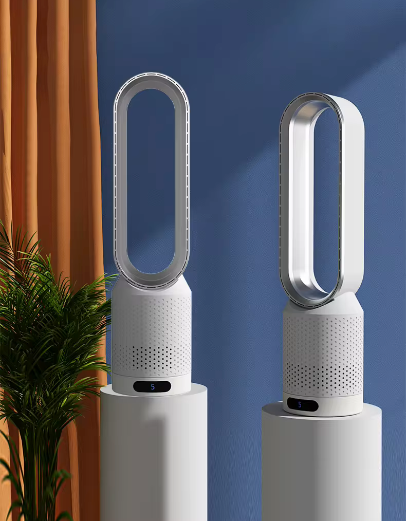 3-in-1 Bladeless Fan – Quiet Tower Fan for Bedroom, Living Room & Office
