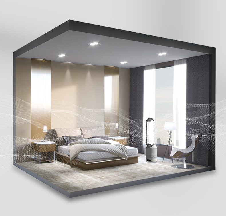 3-in-1 Bladeless Fan – Quiet Tower Fan for Bedroom, Living Room & Office