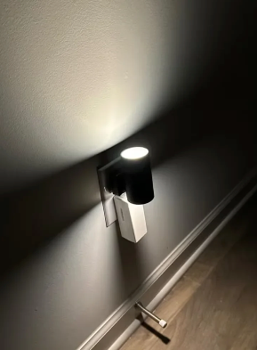 Plug-In LED Wall Light with Day-Night Sensor and Dimming
