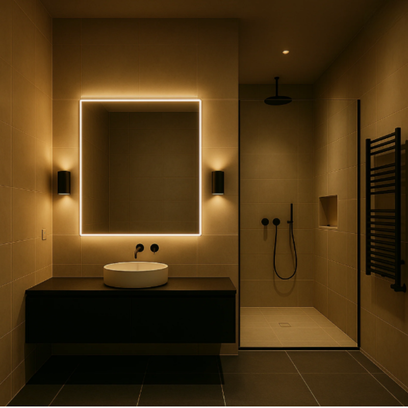 Plug-In LED Wall Light with Day-Night Sensor and Dimming