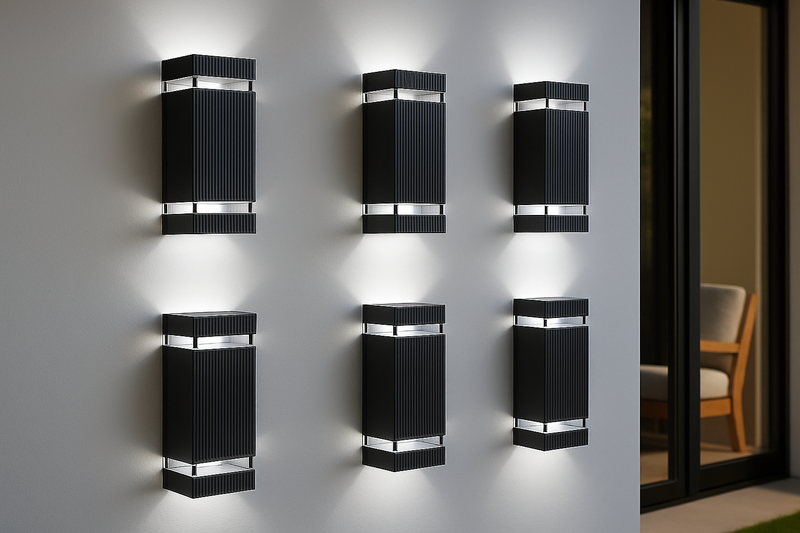 Modern Outdoor Wall Light with Up and Down Light and Weather-Resistant Design