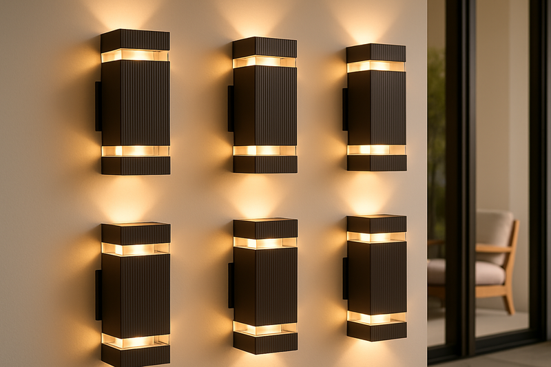 Modern Outdoor Wall Light with Up and Down Light and Weather-Resistant Design