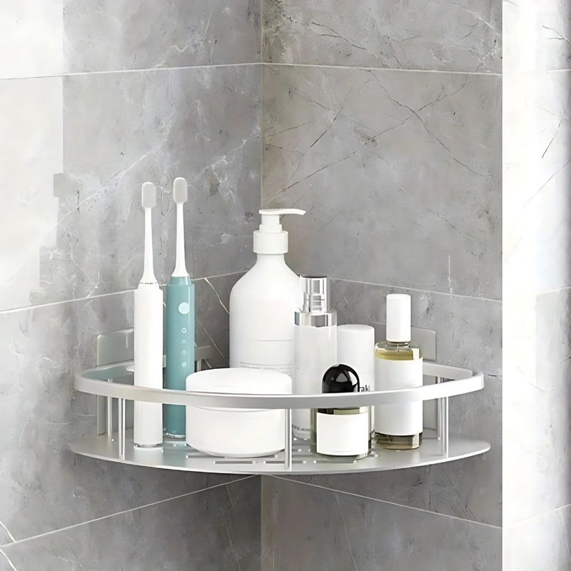 Stainless Steel Corner Bathroom Organiser for Shower and Bathroom Storage