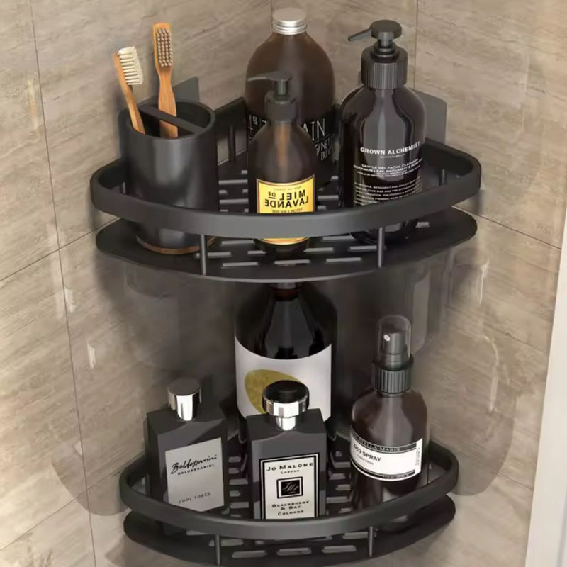 Stainless Steel Corner Bathroom Organiser for Shower and Bathroom Storage