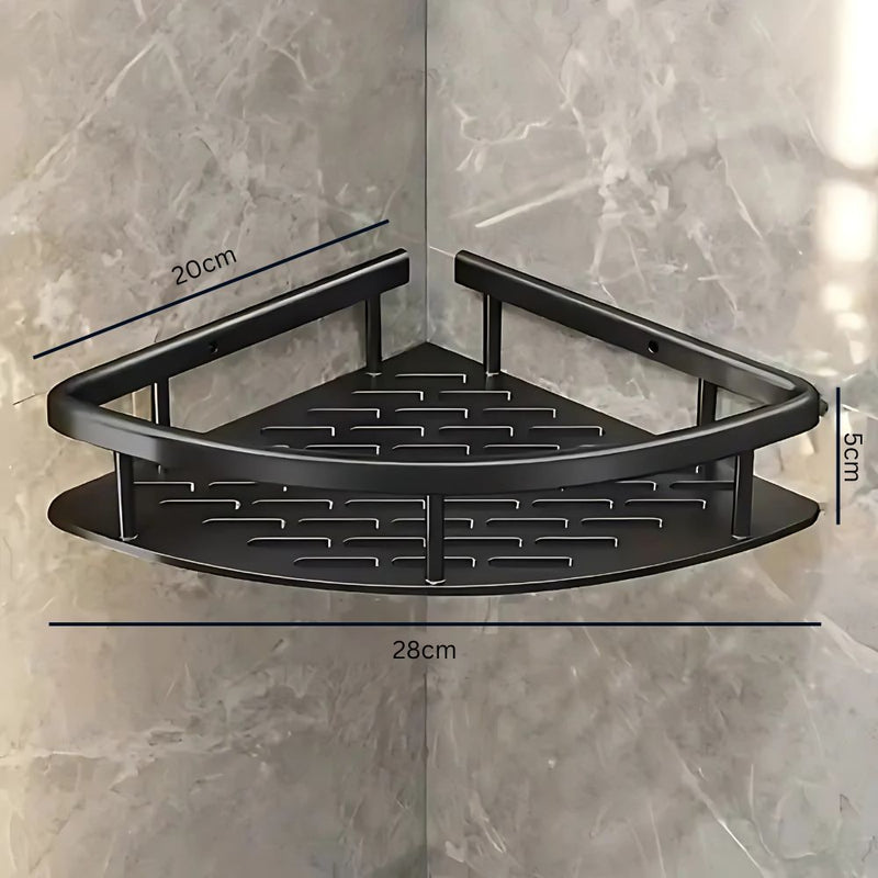 Stainless Steel Corner Bathroom Organiser for Shower and Bathroom Storage