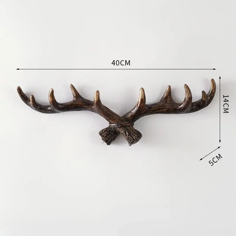 Decorative Wall Hook with Antler Shape and Natural Look for Entrance and Interior