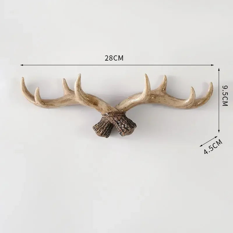 Decorative Wall Hook with Antler Shape and Natural Look for Entrance and Interior