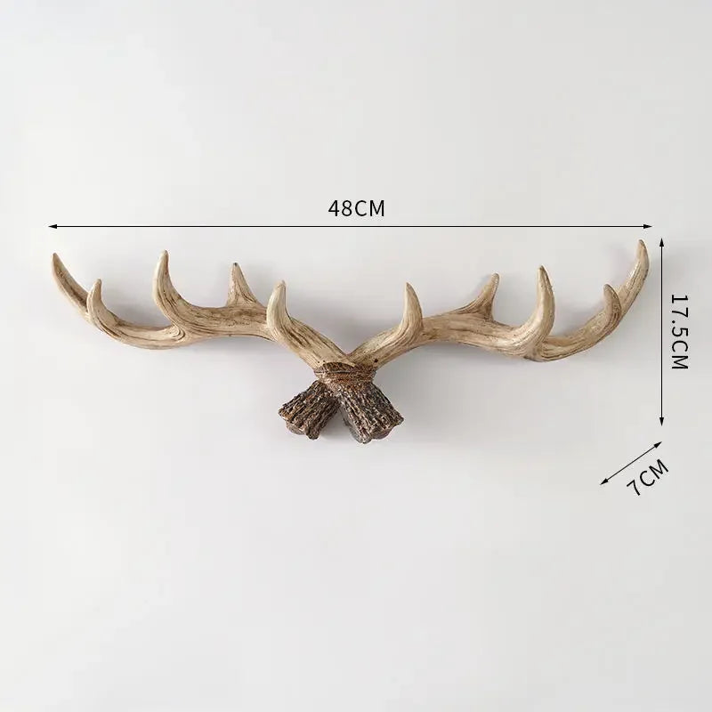 Decorative Wall Hook with Antler Shape and Natural Look for Entrance and Interior