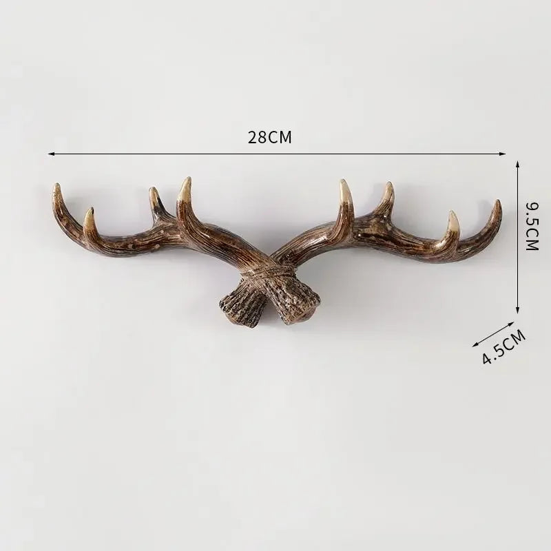 Decorative Wall Hook with Antler Shape and Natural Look for Entrance and Interior