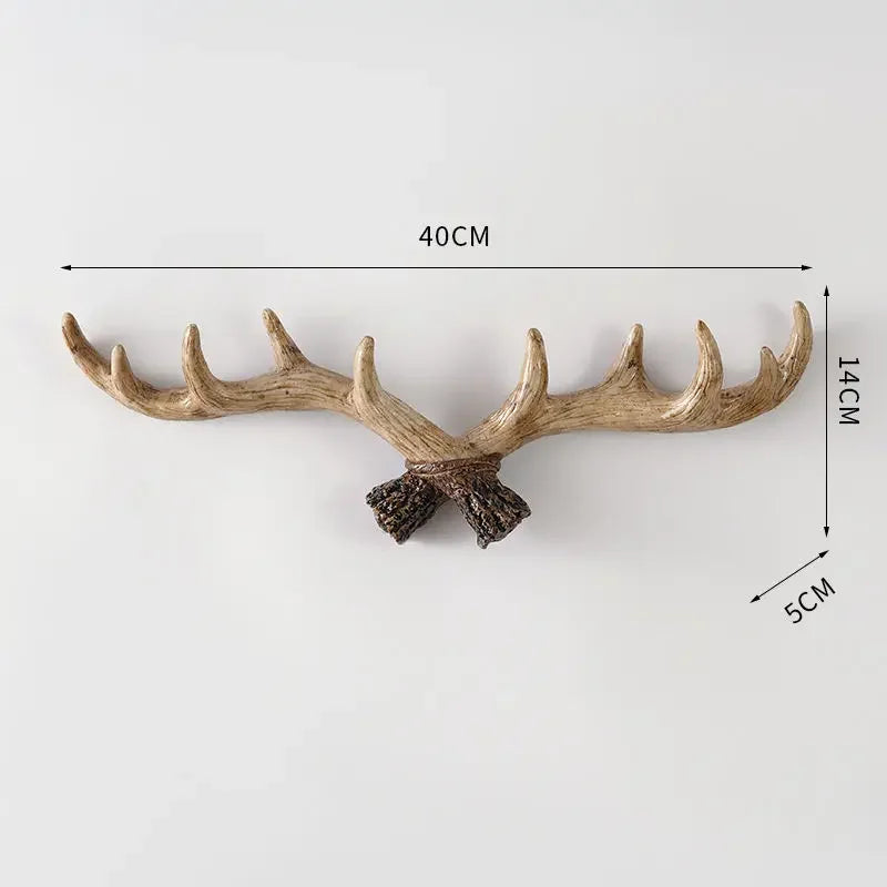 Decorative Wall Hook with Antler Shape and Natural Look for Entrance and Interior