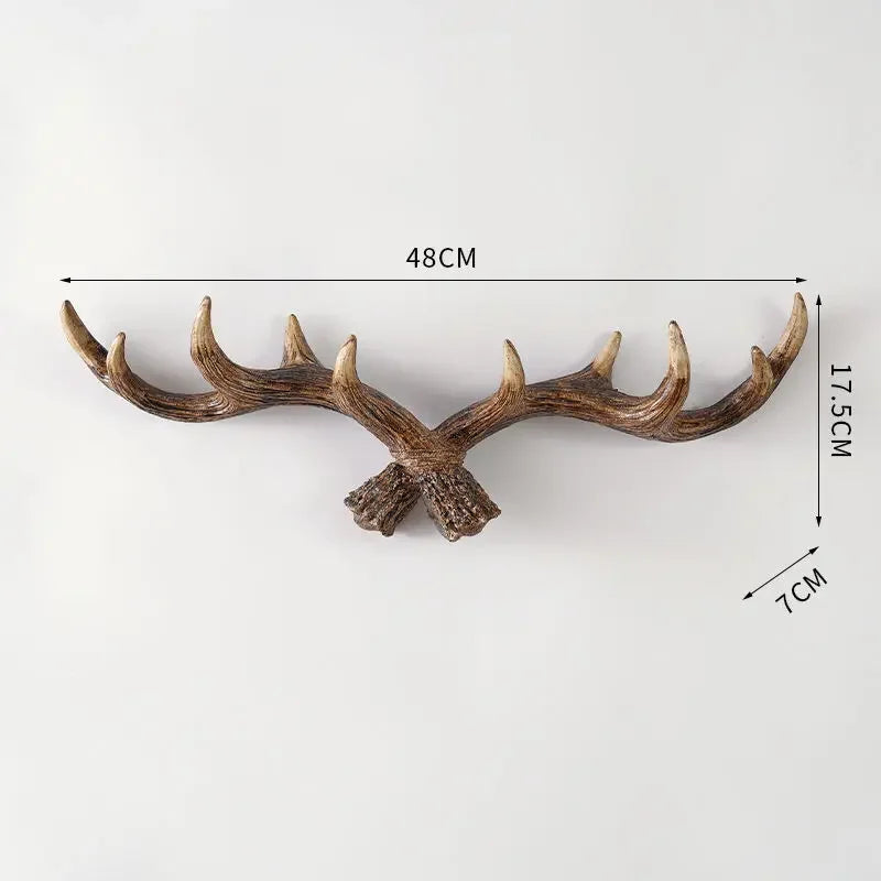 Decorative Wall Hook with Antler Shape and Natural Look for Entrance and Interior