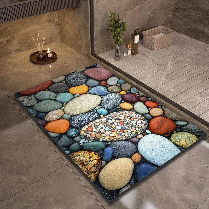 TAPIS DE BAIN AQUASOFT – Tapis de bain en terre de diatomée pour sécurité et confort