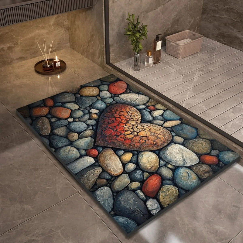 TAPIS DE BAIN AQUASOFT – Tapis de bain en terre de diatomée pour sécurité et confort