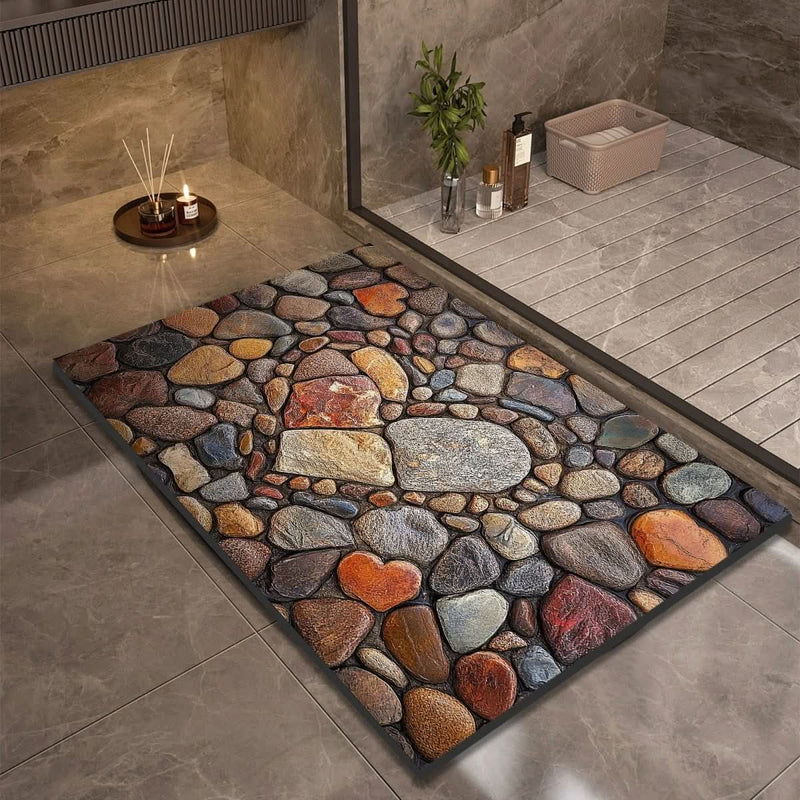 TAPIS DE BAIN AQUASOFT – Tapis de bain en terre de diatomée pour sécurité et confort